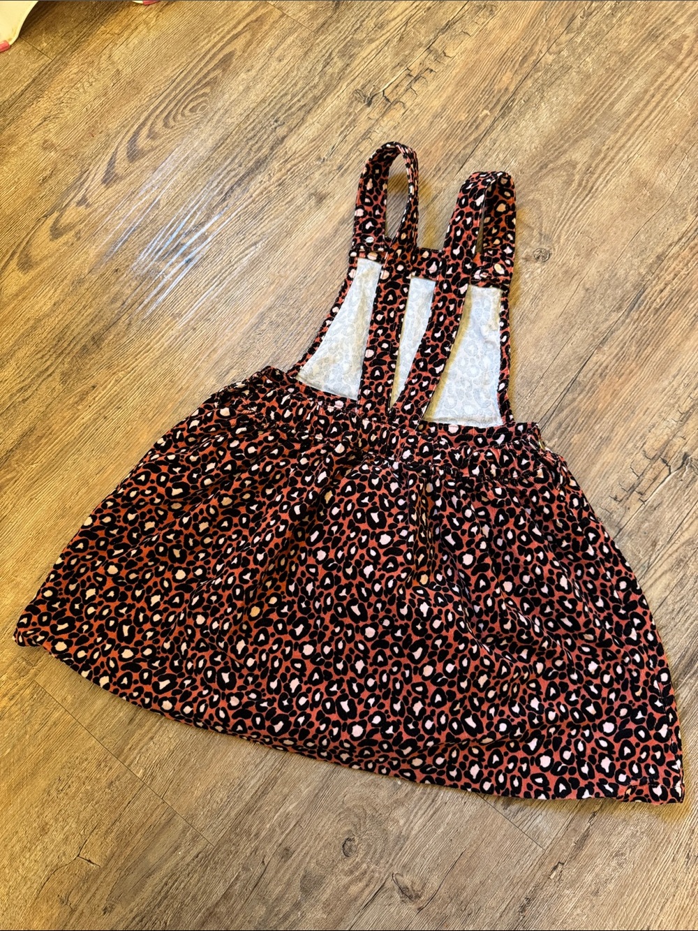 cupcakes & cashmere Pink and Black Leopard Pinafore - Picture 5 of 5